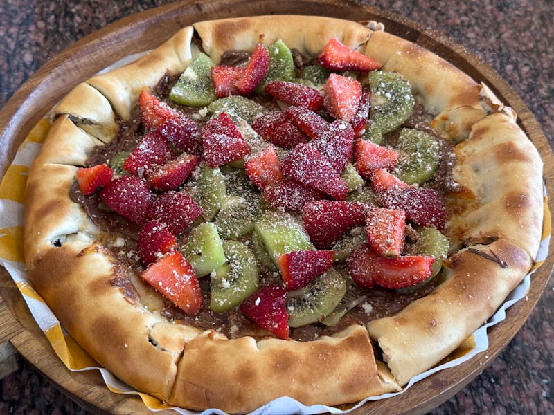 nutella pizza dessert luce pizza sweet