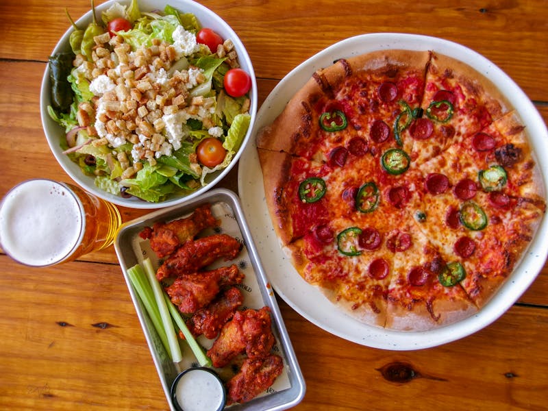 pizza lucs buffalo ranch specialty pizza