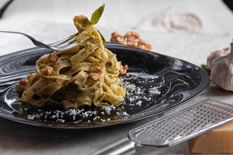 pizzaluce pesto fettuccine vegetarian pasta