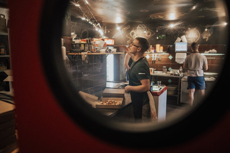 Pizza luce franchise restaurant interior