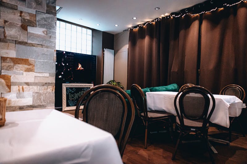 Inside the pizzaluce restaurant — warm and welcoming atmosphere